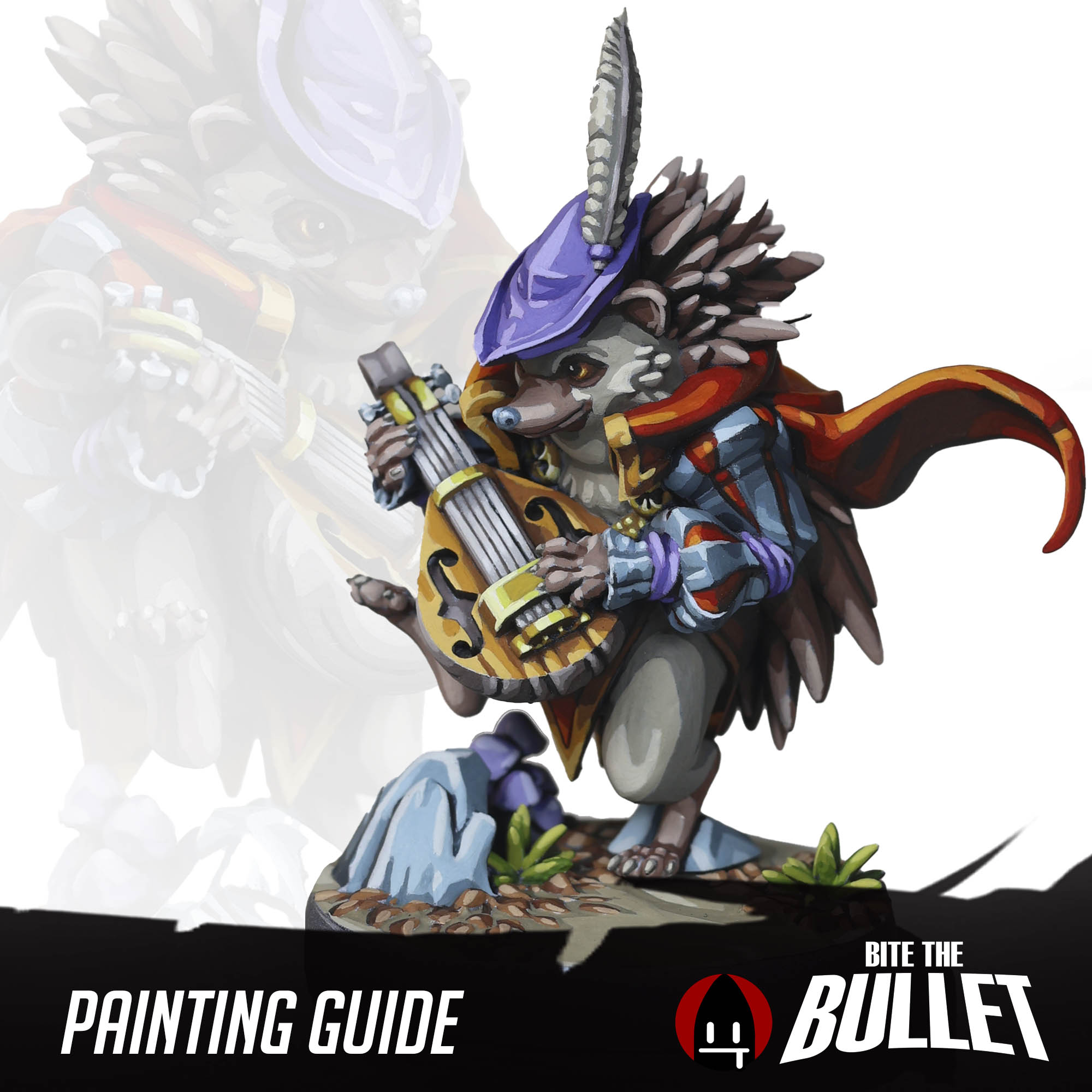 [Free] [PDF Only] (Painting Guide) Hedgehogfolk Bard [+ Model]